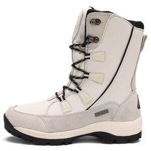 ROCKMARK Women's Winter White Waterproof and Non-Slip Snow Boots Size 9.5